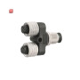 WEIDMÜLLER / 1060730000 / SAI-Y-4S-M12/M12 / Sensor-Aktor-Adapter, Polzahl: 4, Codierung: A-codiert, M12 / M12, 24 / EAN 4032248810192