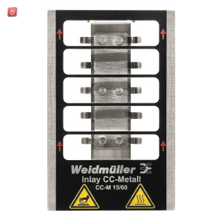 WEIDMÜLLER / 1341080000 / INLAY CC-M 15/60 / Inlay (Gerätemarkierung), Markierertyp: CC-M 15/60, Ausführung: / EAN 4050118145380