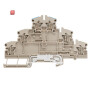 WEIDMÜLLER / 1131760000 / ZDLD 2.5-2N/PE/L/N / Mehrstock-Reihenklemme, Zugfederanschluss, dunkelbeige, 2.5 mm², 500 / EAN 4032248922697