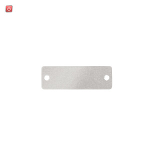 WEIDMÜLLER / 1327900000 / CC-M 15/45 2X3 AL / Gerätemarkierung, Breite: 45 mm, Eloxiertes Aluminium, silber, / EAN 4050118132748
