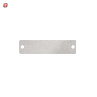 WEIDMÜLLER / 1327880000 / CC-M 15/60 2X3 AL / Gerätemarkierung, Breite: 60 mm, Eloxiertes Aluminium, silber, / EAN 4050118132724