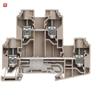 WEIDMÜLLER / 1415480000 / WDK 10 DU-PE / Mehrstock-Reihenklemme, Schraubanschluss, dunkelbeige, 10 mm², 800 V, / EAN 4050118216417