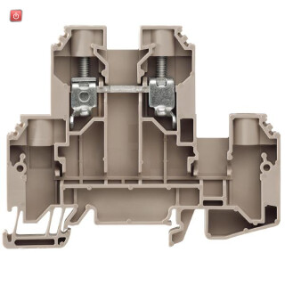WEIDMÜLLER / 1415510000 / WDK 10 L / Mehrstock-Reihenklemme, Schraubanschluss, dunkelbeige, 10 mm², 800 V, / EAN 4050118216509