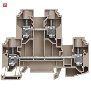 WEIDMÜLLER / 1415520000 / WDK 10 DU-N / Mehrstock-Reihenklemme, Schraubanschluss, dunkelbeige, blau, 10 mm², / EAN 4050118216523