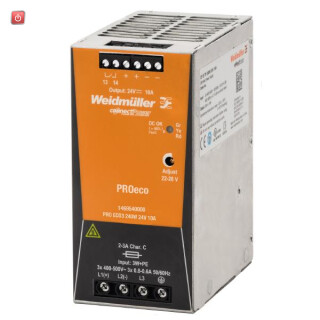 WEIDMÜLLER / 1469540000 / PRO ECO3 240W 24V 10 / Gleichstromversorgung, 240 W, 10 A @ 55 °C / EAN 4050118275759