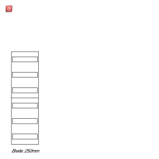 EATON / 225284 / Verteilerfeld, 6-reihig, H=900mm ZSD-V16 / EAN4015082252847