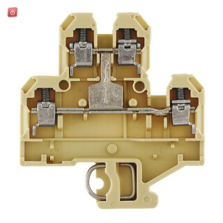 WEIDMÜLLER / 0590260000 / DK 4QV/32 / Mehrstock-Reihenklemme, Schraubanschluss, beige/gelb, 4 mm², 500 V, / EAN 4008190022419