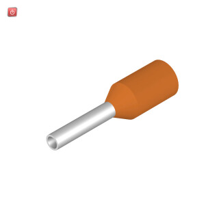WEIDMÜLLER / 0409500000 / H0,5/12 OR / Aderendhülse, Standard, 0.5 mm², Abisolierlänge: 8 mm, orange / EAN 4008190090456