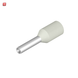 WEIDMÜLLER / 0409600000 / H0,75/12 W / Aderendhülse, Standard, 0.75 mm², Abisolierlänge: 8 mm, weiß / EAN 4008190079826