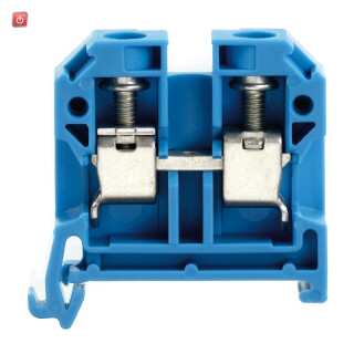 WEIDMÜLLER / 0443780000 / SAK 10/35 BL / Durchgangs-Reihenklemme, Schraubanschluss, blau, 10 mm², 57 A, 800 V, / EAN 4008190152512