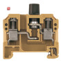WEIDMÜLLER / 0501520000 / SAKS 1/35/G25 / Sicherungs-Reihenklemme, Schraubanschluss, mittelgelb, 10 mm², 10 A, / EAN 4008190047801
