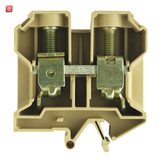 WEIDMÜLLER / 0550660000 / SAK 35N / Durchgangs-Reihenklemme, Schraubanschluss, beige/gelb, 35 mm², 125 A, / EAN 4008190165925