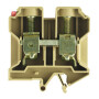 WEIDMÜLLER / 0550660000 / SAK 35N / Durchgangs-Reihenklemme, Schraubanschluss, beige/gelb, 35 mm², 125 A, / EAN 4008190165925