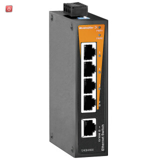 WEIDMÜLLER / 1240840000 / IE-SW-BL05-5TX / Netzwerk-Switch (unmanaged), unmanaged, Fast Ethernet, Anzahl Ports: / EAN 4050118028737