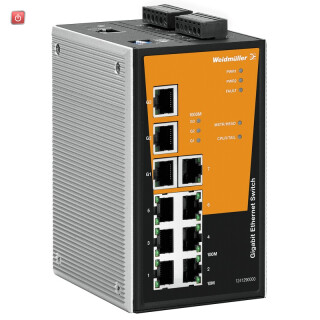 WEIDMÜLLER / 1241290000 / IE-SW-PL10M-3GT-7TX / Netzwerk-Switch (managed), managed, Fast/Gigabit Ethernet, Anzahl / EAN 4050118029291