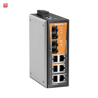 WEIDMÜLLER / 1240990000 / IE-SW-VL08MT-6TX-2ST / Netzwerk-Switch (managed), managed, Fast Ethernet, Anzahl Ports: 6x / EAN 4050118029017