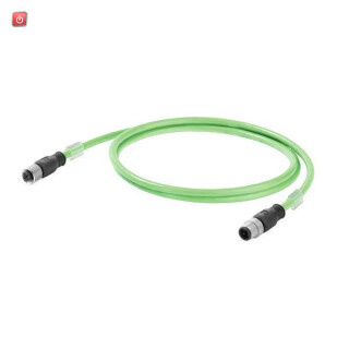 WEIDMÜLLER / 1059330100 / IE-C5DD4UG0100MSSMCS / PROFINET Kabel (konfektioniert), M12 D-Code IP 67 Buchse gerade, M12 / EAN 4032248806621