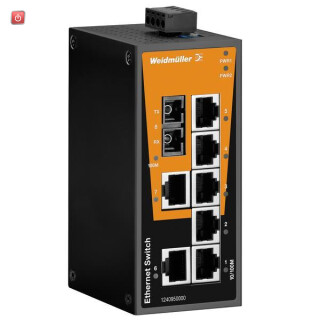 WEIDMÜLLER / 1412080000 / IE-SW-BL08T-7TX-1SC / Netzwerk-Switch (unmanaged), unmanaged, Fast Ethernet, Anzahl Ports: / EAN 4050118212761
