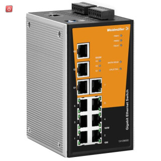 WEIDMÜLLER / 1286930000 / IE-SW-PL10MT-3GT-7TX / Netzwerk-Switch (managed), managed, Fast/Gigabit Ethernet, Anzahl / EAN 4050118077902