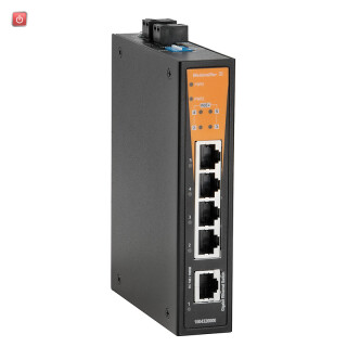 WEIDMÜLLER / 1504340000 / IE-SW-BL05T-1GT-4GTP / Netzwerk-Switch (unmanaged), unmanaged PoE, Gigabit Ethernet, Anzahl / EAN 4050118312096