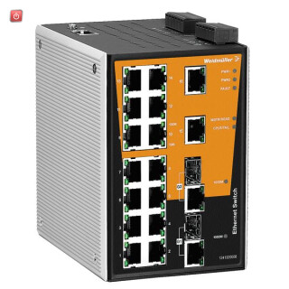 WEIDMÜLLER / 1286970000 / IE-SW-PL18MT-2GC-16T / Netzwerk-Switch (managed), managed, Fast/Gigabit Ethernet, Anzahl / EAN 4050118077933