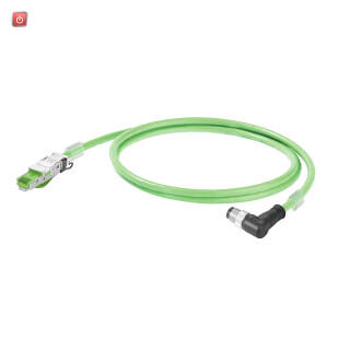 WEIDMÜLLER / 1059760015 / IE-C5DD4UG0015MCAA70 / PROFINET Kabel (konfektioniert), M12 D-Code IP 67 Stift gewinkelt, / EAN 4032248808090
