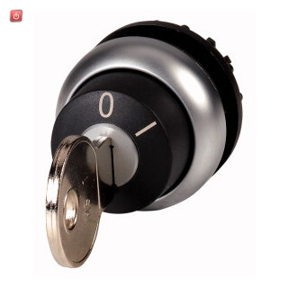 EATON / 229092 / Schlsseltaste, rastend, 2 Stellungen, Schlssel abziehbar: 0, Frontring Titan M22-WRS-A1 / EAN4015082290924
