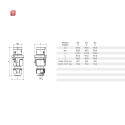 BALS / 2104 / Stecker TE 63A 3p 230V 6h, IP44 / EAN...