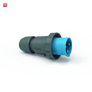 BALS / 2191 / Stecker TE 125A 3p 230V 6h, IP67 / EAN 4024941021913