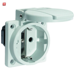 BALS / 71100 / Schutzkontakt-Anbausteckdose gerade, QUICK-CONNECT schraubloser Steckkontakt 16A 3p 250V IP54 / EAN 4024941962155