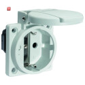 BALS / 71100 / Schutzkontakt-Anbausteckdose gerade, QUICK-CONNECT schraubloser Steckkontakt 16A 3p 250V IP54 / EAN 4024941962155