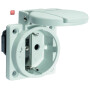 BALS / 71100 / Schutzkontakt-Anbausteckdose gerade, QUICK-CONNECT schraubloser Steckkontakt 16A 3p 250V IP54 / EAN 4024941962155