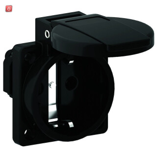 BALS / 71101 / Schutzkontakt-Anbausteckdose gerade, QUICK-CONNECT schraubloser Steckkontakt 16A 3p 250V IP54 / EAN 4024941962162