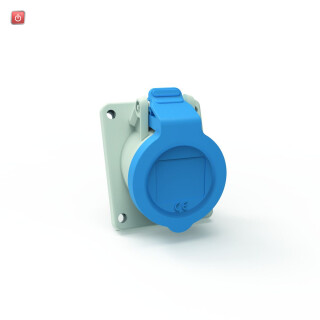 BALS / 127721 / Anbausteckdose INNOLINQ mit QUICK-CONNECT geneigt 16A 3p 230V 6h, IP54 / EAN 4024941379786