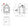BALS / 136461 / Anbausteckdose INNOLINQ mit QUICK-CONNECT gerade 16A 3p 230V 6h, IP54 / EAN 4024941395526