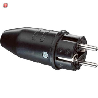 ABL1129190 / ABL Sursum 1149190 Schutzkontaktstecker 250V Schwarz IP44 / EAN4011721021232