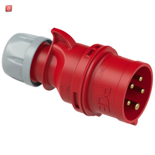 PCE015-6 / TYP 015, CEE-Stecker 16A 5p 6h IP44/IP54 SHARK / EAN 9003399100833