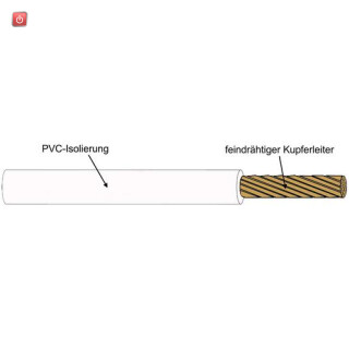 CAB1001104 / Kabel /  H07V-K 2,5 WS, Aderleitung R100 exkl. Kupferzuschlag