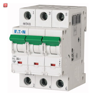 EATON / 236378 / PXL-B6/3 / LS-Schalter, 6A, 3p, B-Char / EAN4015082363789