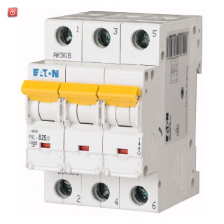 EATON / 236398 / Leitungsschutzschalter, 25 A, 3p, Charakteristik: B PXL-B25/3 / EAN4015082363987