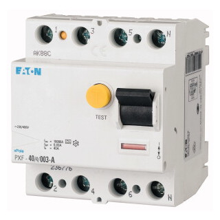 EATON / 236772 / PXF-25/4/003-A / FI Schalter, 4p, 25A, 30mA, Typ A / EAN4015082367725