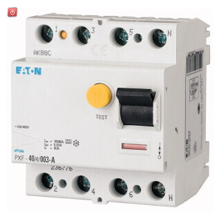 EATON / 236776 / FI-Schalter, 40A, 4p, 30mA, Typ A PXF-40/4/003-A / EAN4015082367763