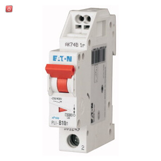 EATON / 101249 / Leitungsschutzschalter mit Steckklemme, 10 A, 1p, Charakteristik: B PLI-B10/1 / EAN4015081011841