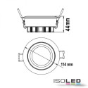 ISO112472 / LED EINBAUSTRAHLER COB, WEISS, 15W, 45&deg;,...