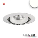 ISO112472 / LED EINBAUSTRAHLER COB, WEISS, 15W, 45°, RUND, NEUTRALWEISS, DIMMBAR