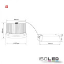 ISO112574 / AR111 30W, 35°-50° VARIABEL, WARMWEISS / 9009377036187