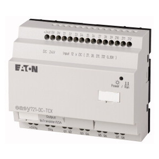 EATON / 274122 / EASY721-DC-TCX / Steuerrelais 24 V DC 12 Eing./8 Trans. / EAN4015082741228