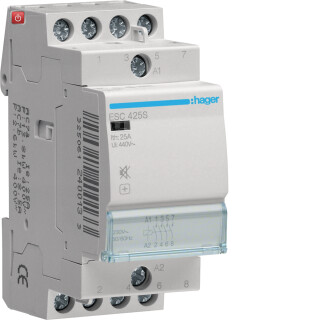 HAGESC425S / Installationsschütz brummfrei 25A 4 Schließer 230V / 3250612400133