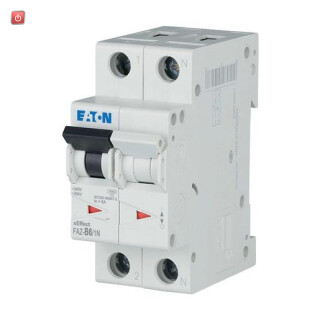 EATON / 278642 / FAZ-B6/1N, Leitungsschutzschalter, 6 A, 1p+N, Charakteristik: B / EAN 4015082786427
