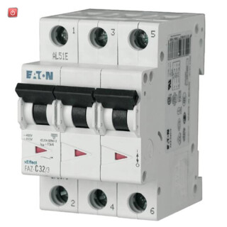 EATON / 278869 / FAZ-C10/3, Leitungsschutzschalter, 10 A, 3p, Charakteristik: C / EAN 4015082788698